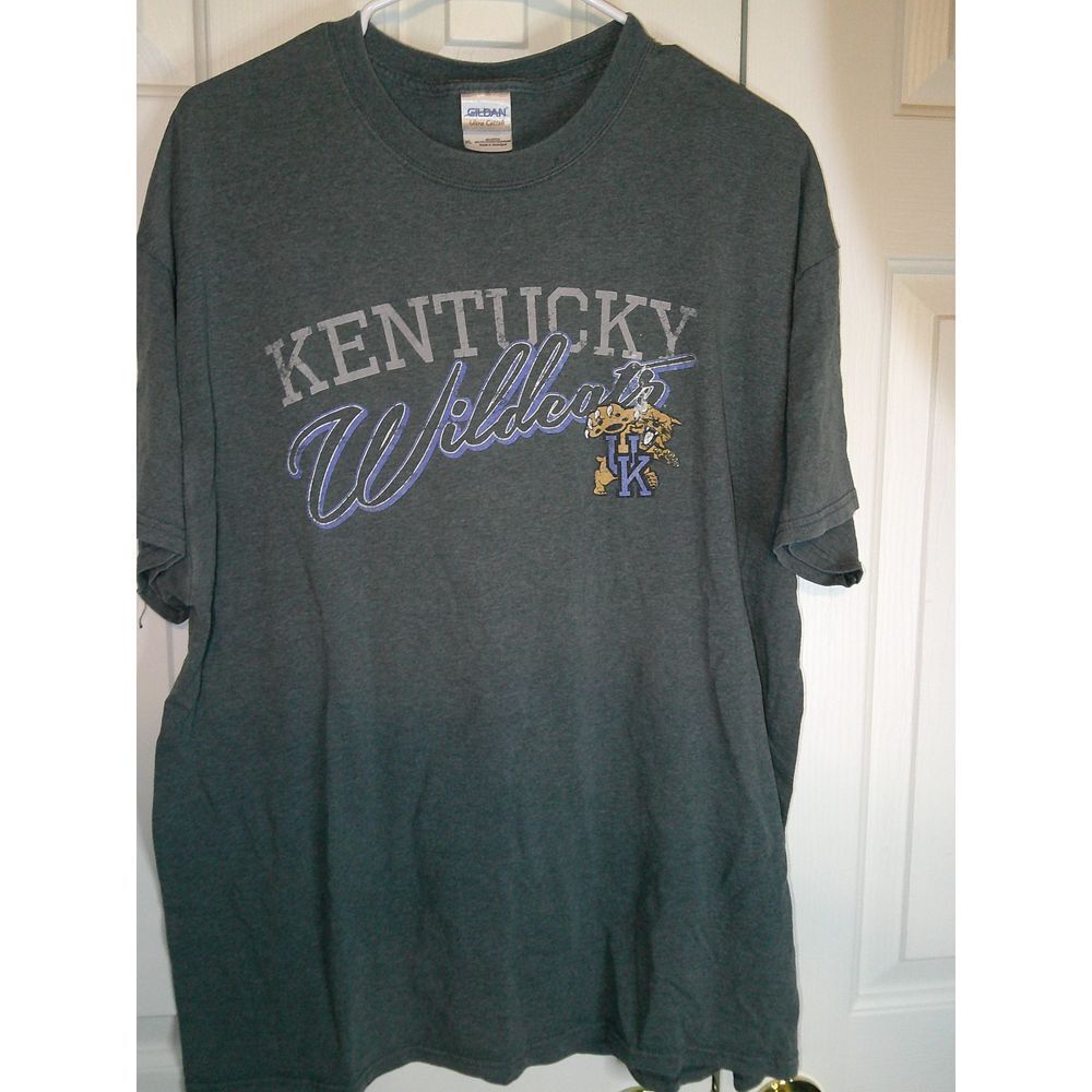 Vintage Kentucky‎ Wildcats Gray Gildan College T-Shirt NCAA Team Apparel XL